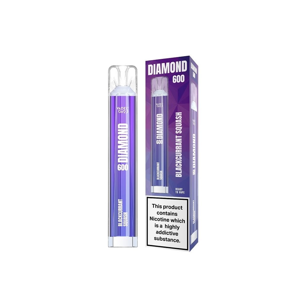 Diamond Bar 600 Puffs - Blackcurrant Squash - vapewholesaleeurope