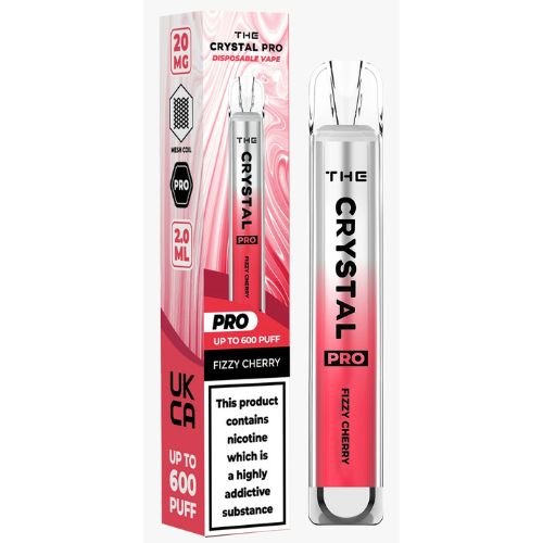 The Crystal Pro - Disposable Vape Pod - Fizzy Cherry - Box of 10 - vapewholesaleeurope